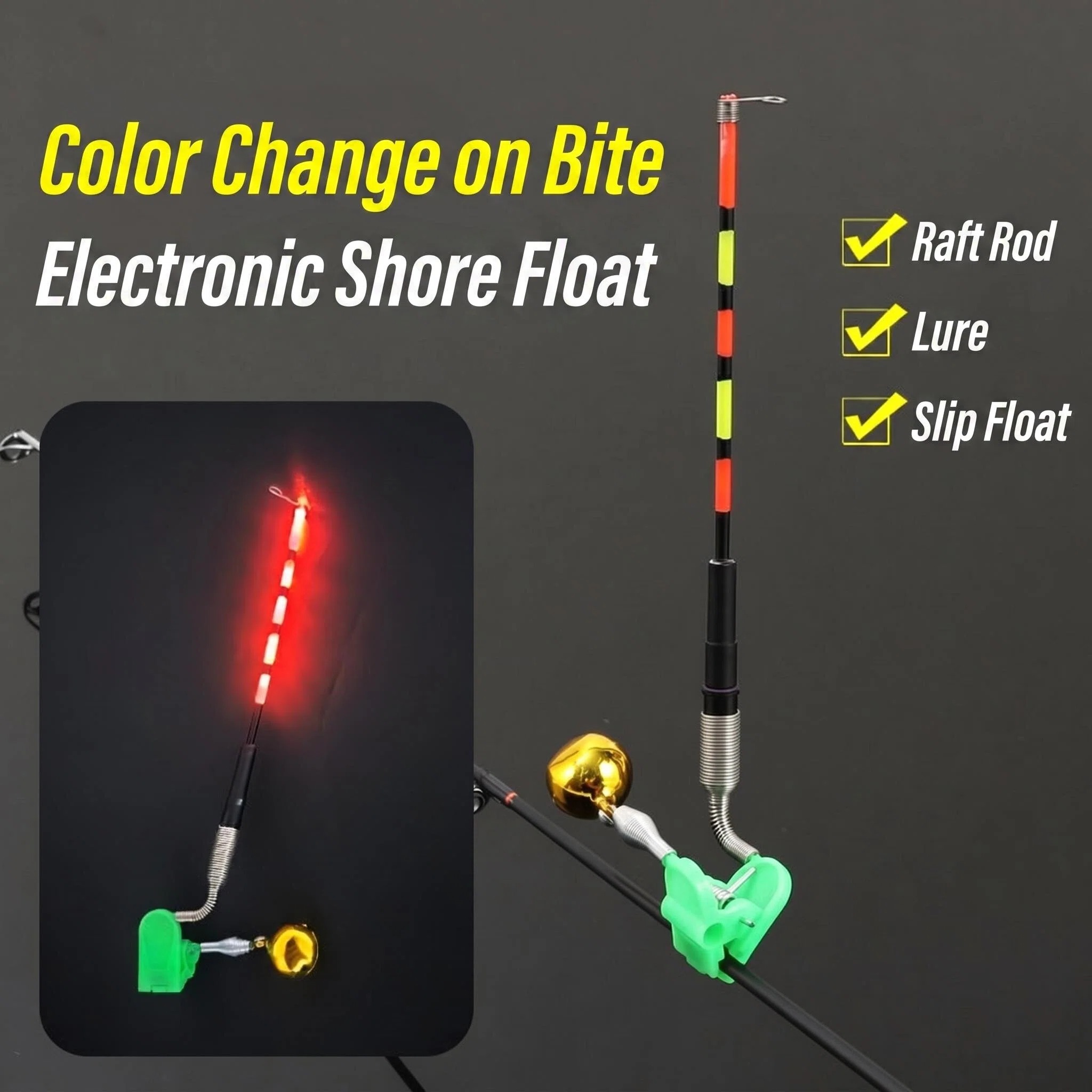Bite Indicator - 2 Stil LED Işıklı Gece Elektronik