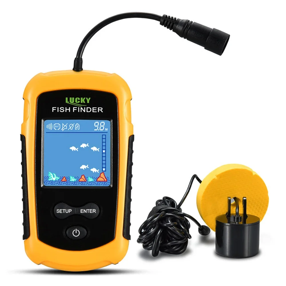Fishing Depth Finder - Şanslı LCD Renkli Ekran Taşınabilir Kablolu