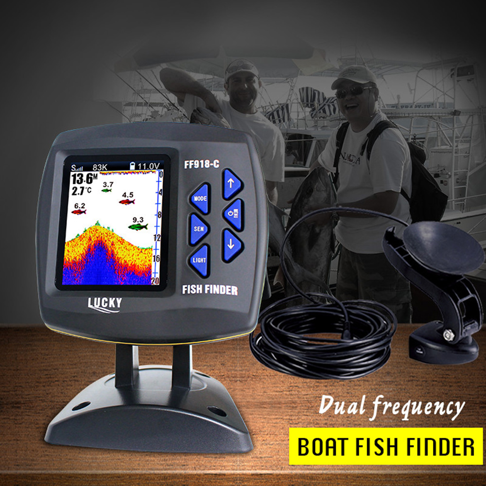 FF918-C100DS renkli ekran kabl - Fishing Depth Finder incelemesi ve fiyatı