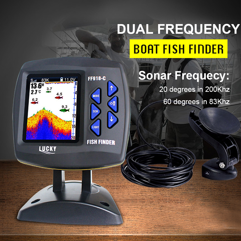 FF918-C100DS renkli ekran kabl - Fishing Depth Finder incelemesi ve fiyatı